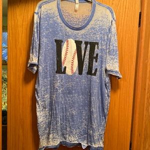 Love Baseball tee